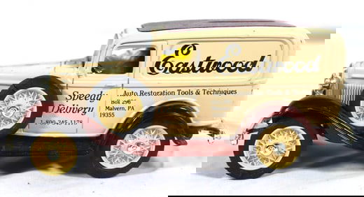 Vintage Ertl 1:25 scale 1932 Ford Panel Delivery die-cast coin bank with "Eastwood" advertising