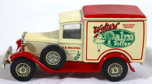 Vintage Matchbox Models of Yesteryear Y-22 1930 Model 'A' Ford Van diecast model featuring "Walters'