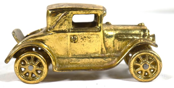 Vintage Gold Tone Cast Metal FORD Model T