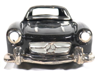 Vintage Ceramic black Mercedes-Benz 300 SL Roadster.