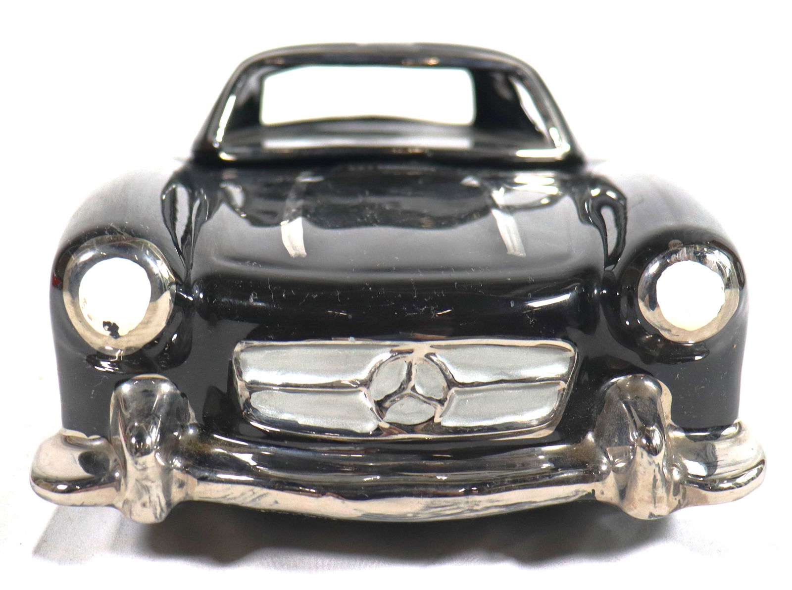 Vintage Ceramic black Mercedes-Benz 300 SL Roadster. (1 of 14)