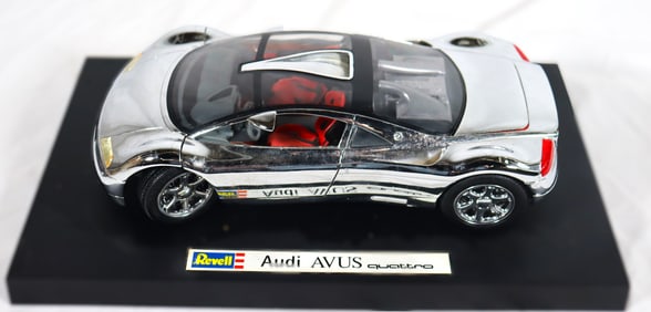 Vintage Revell 1:18 scale diecast model of the Audi Avus quattro concept car.