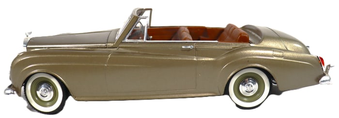 Vintage Solido Prestige 1961 Bentley S2 Gold 1/20 Scale Car Model, made in France