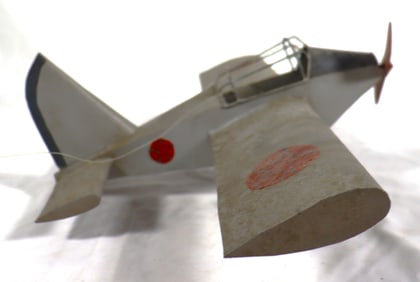 Pottery Barn vintage-style decorative airplane model