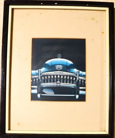 Framed print featuring the front end of a 1949 Buick, specifically highlighting its distinctive