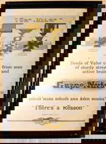 Framed vintage advertisement for Grape-Nuts cereal