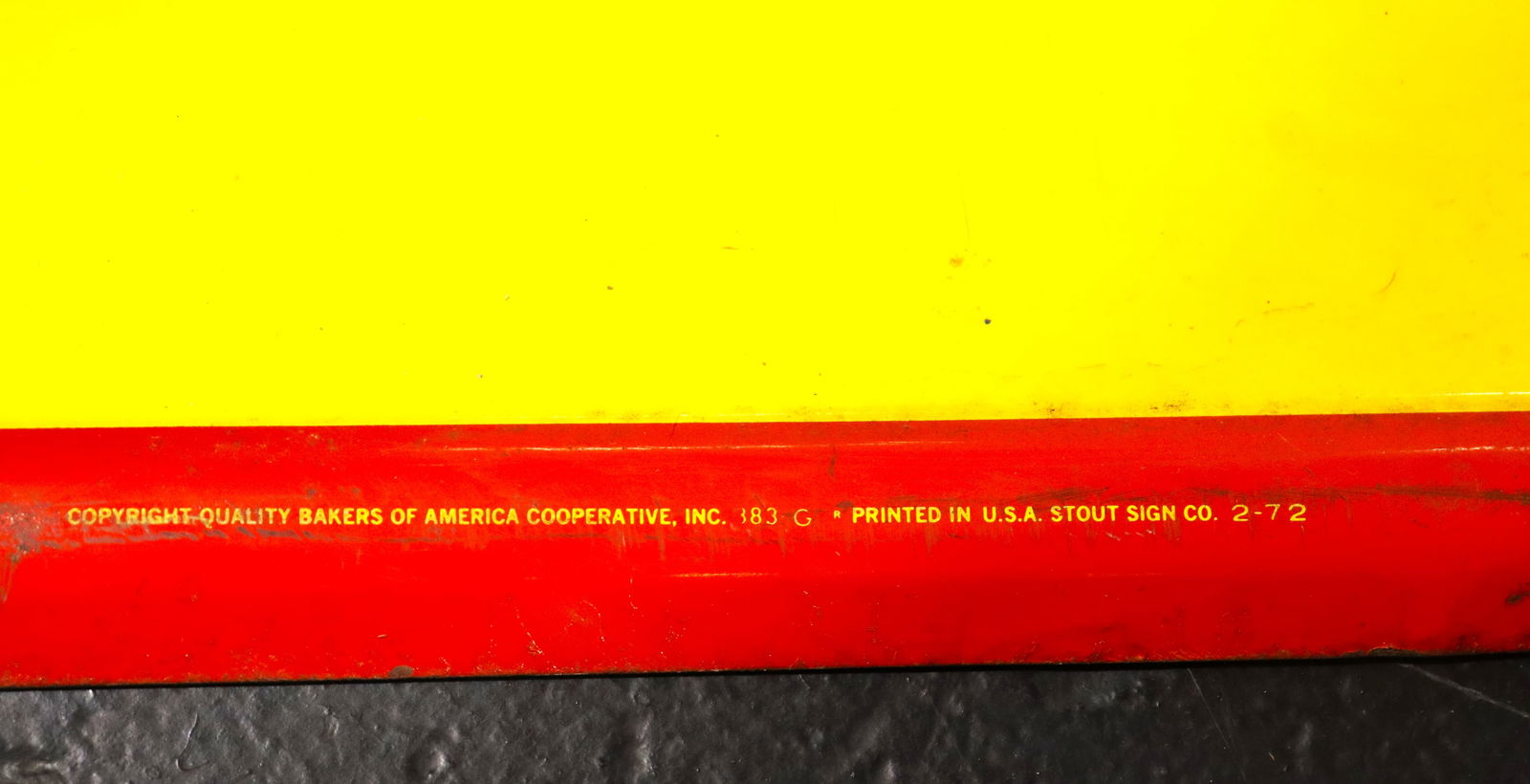 Large Sunbeam Bread Embossed Metal Sign - 3