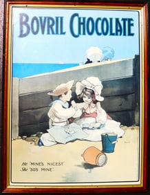 Framed Vintage Advertising of Bovril Chocolate