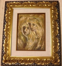 Framed Oil on Canvas signed Fidelio Ponce de Leon