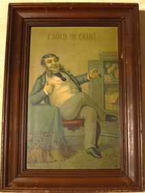 Framed Vintage Advertising Print I SOLD IN CASH!