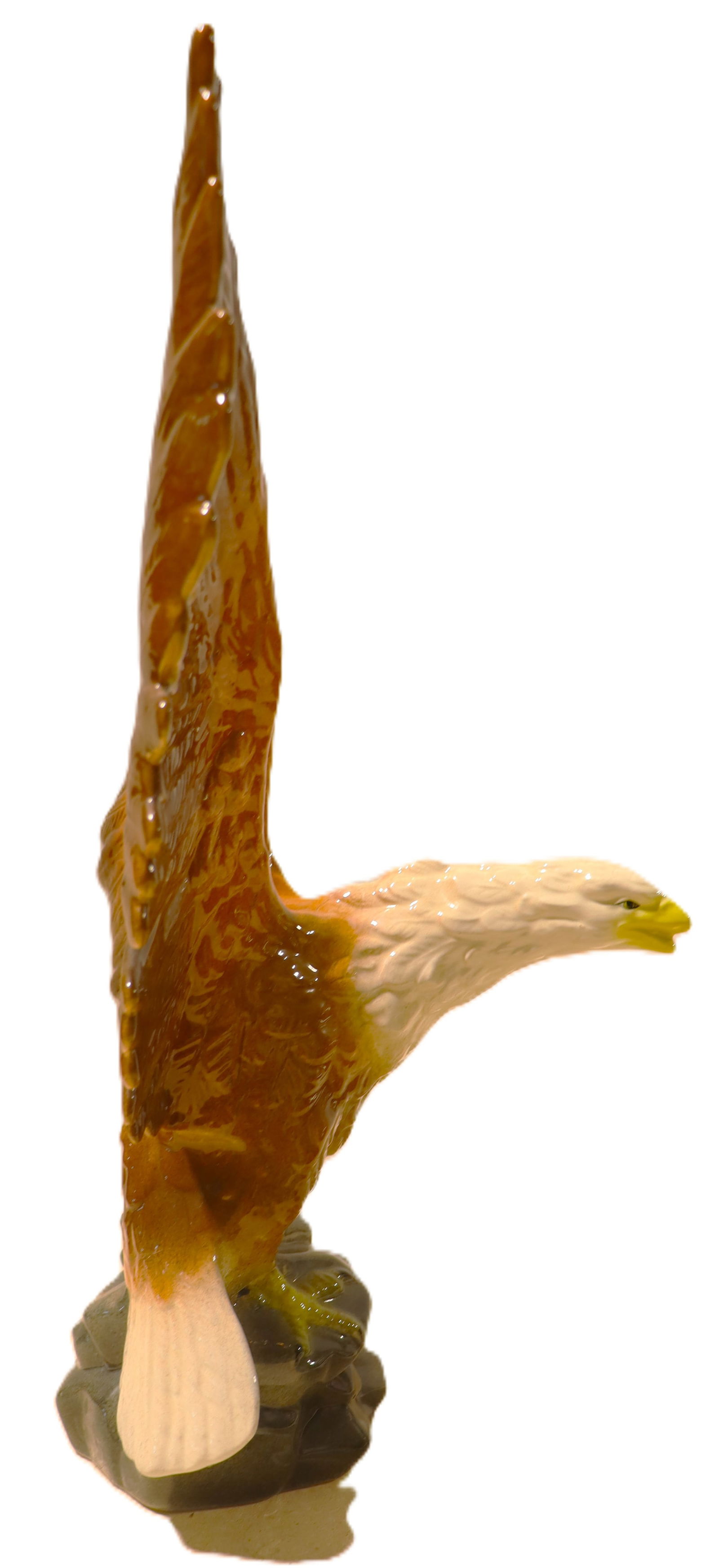 Vintage ceramic bald eagle figurine - 5