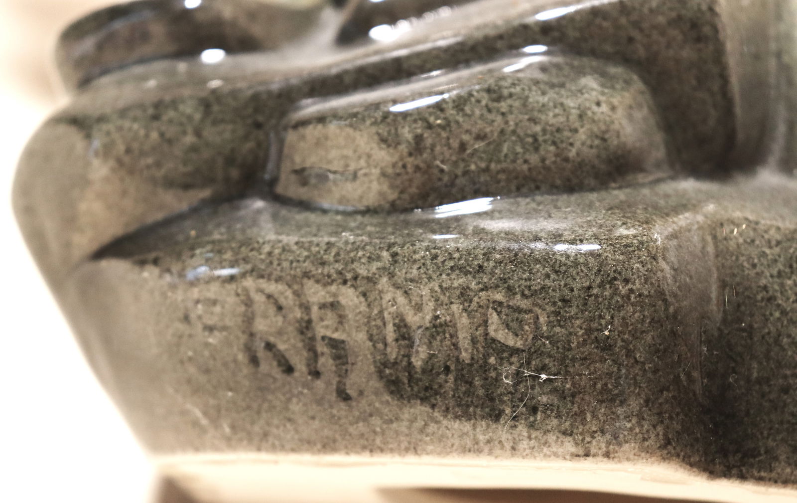 Vintage ceramic bald eagle figurine - 6