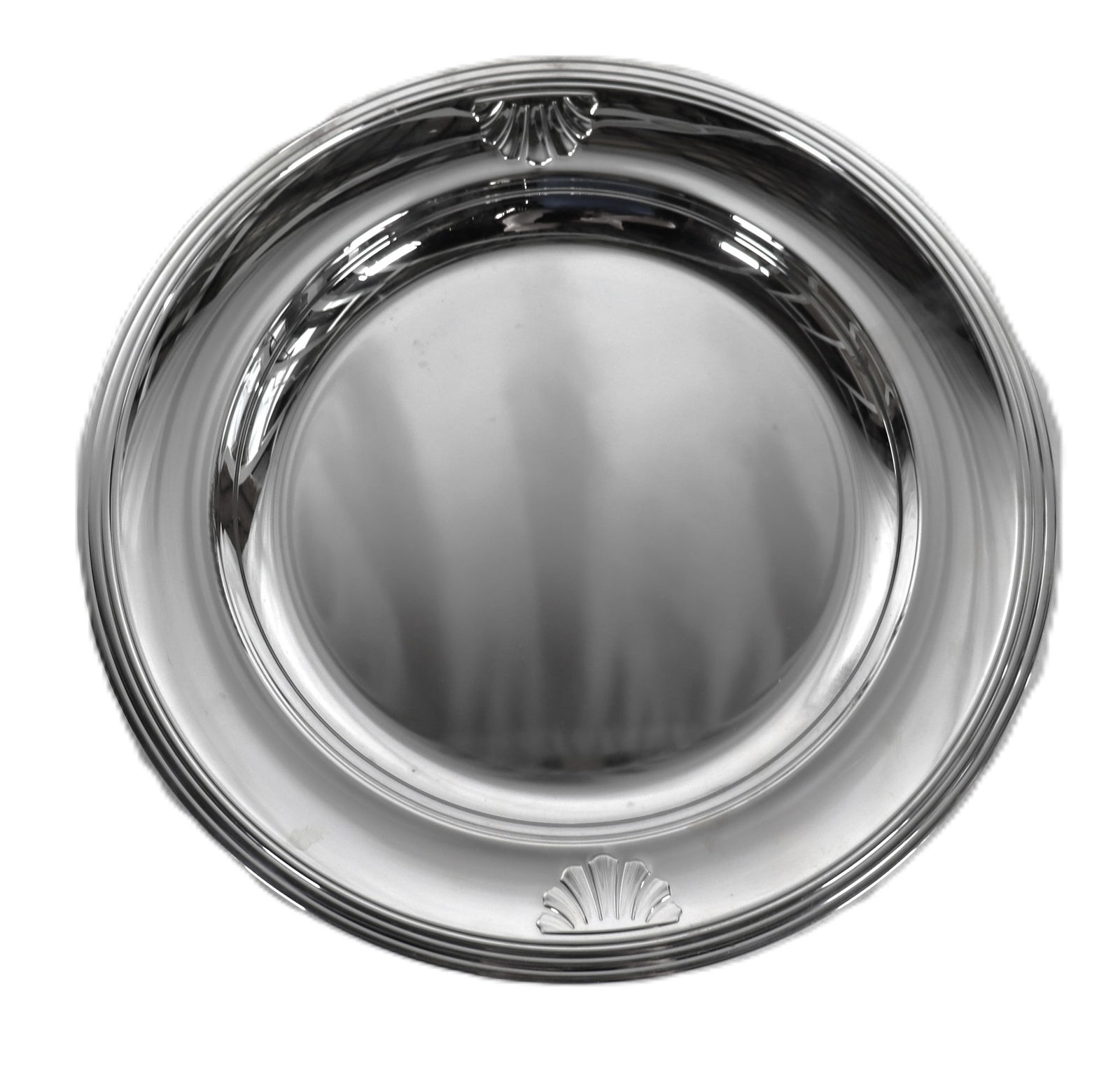 Round serving Platter from Christofle France in silver-plated (1 of 6)