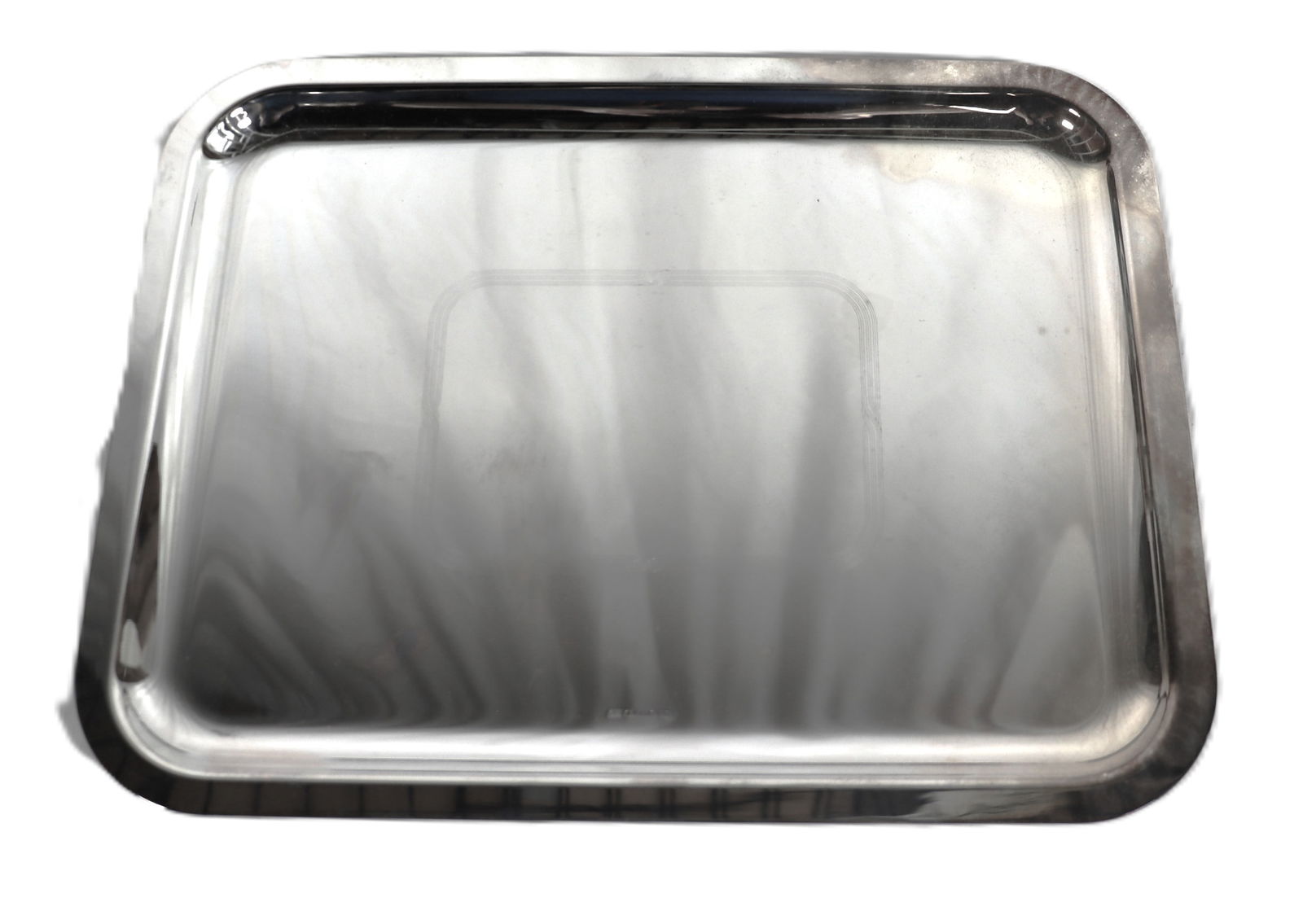 Rectangular serving Tray from Christofle France in silver-plated: Rectangular serving Tray from Christofle France in silver-plated DIMENSIONS: Height: 0.60 inch / 1,5 cm Length: