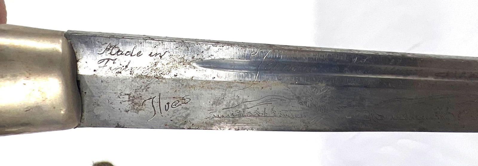 Large Knife with Sheath - 6