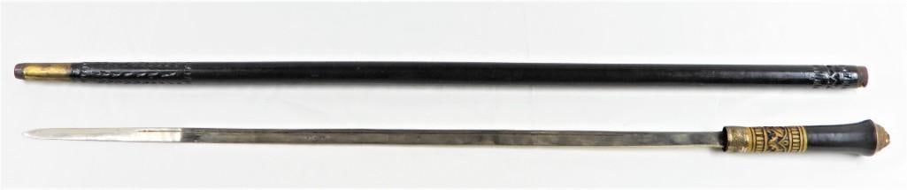Indian made sword walking stick / cane. (1 of 11)