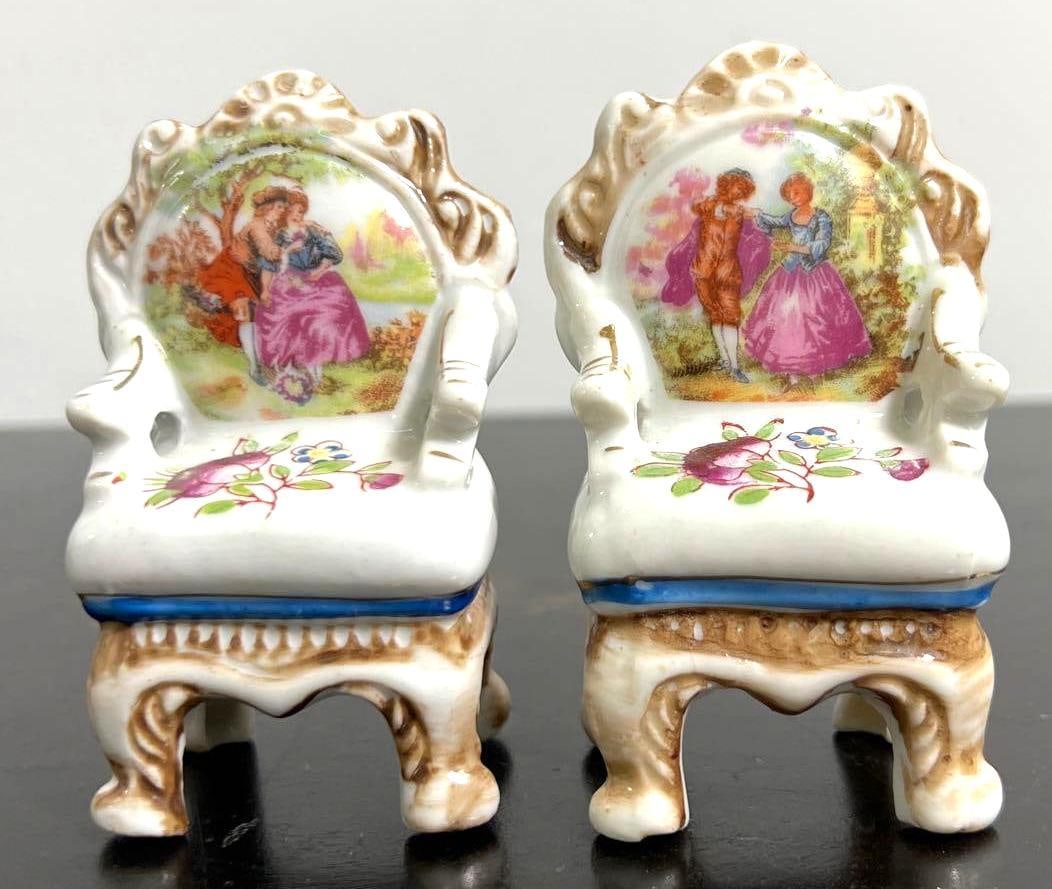 Pair of Vintage Porcelain Chairs from Japan (1 of 8)