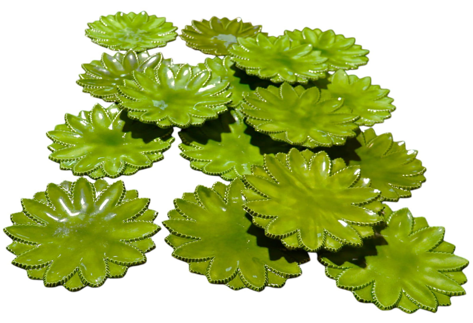 16 x Pineapple leaf plates - 3