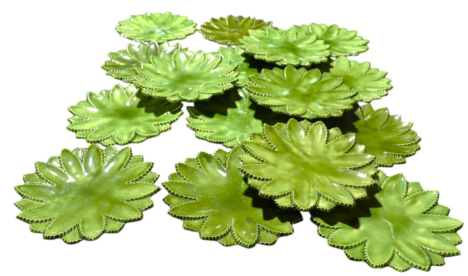 16 x Pineapple leaf plates - 5