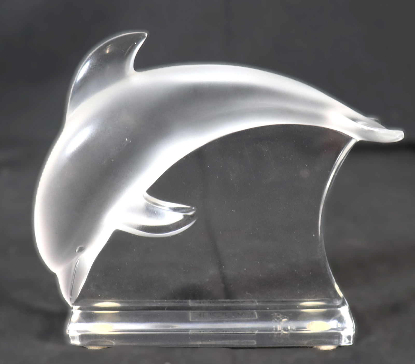 Vintage French Lalique Dolphin Figurine (1 of 6)