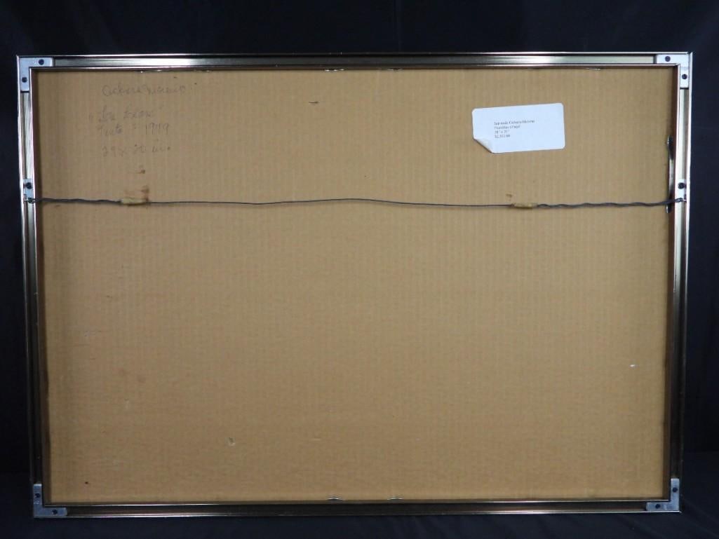 Framed Drawing on paper signed Servando CABRERA MORENO and dated 79 - 5