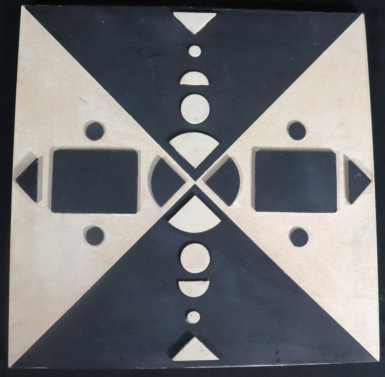 Unframed Casein on High relief on Wood signed LOLO (in the Back) and dated 56 with COA: Unframed Casein on High relief on Wood signed LOLO (in the Back) and dated 56 with COA, Untitled DIMENSIONS: Height 15.75 inch / 40 cm &nbs