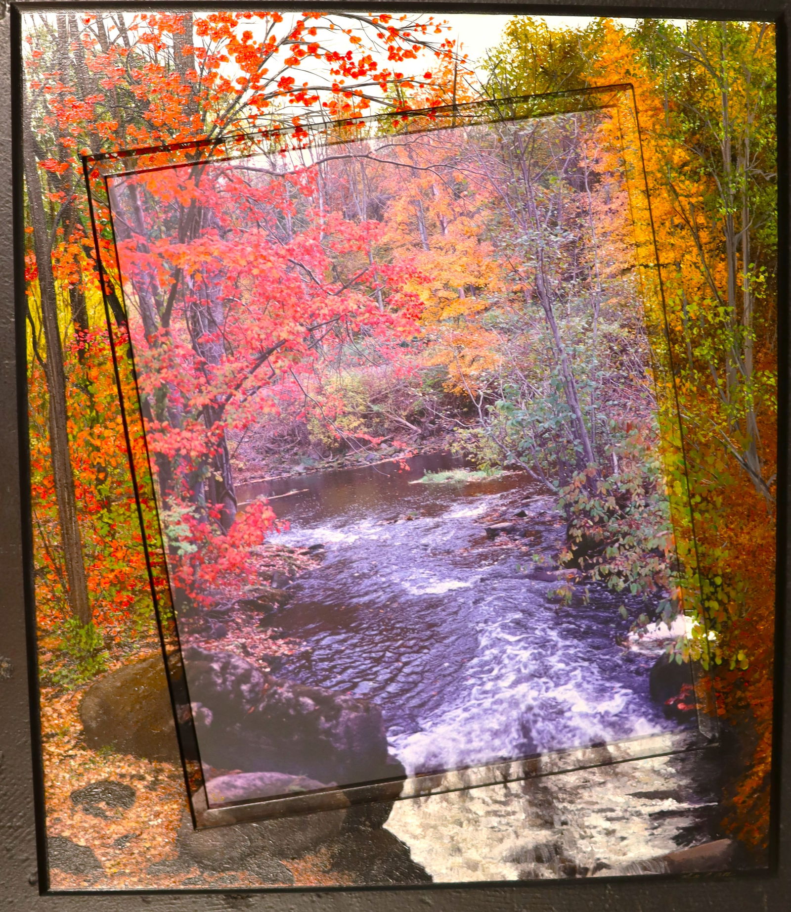 Framed 2 D Painting signed Patty ALBIN. Titled as Time Goes By Limited edition # 2/10 (1 of 7)