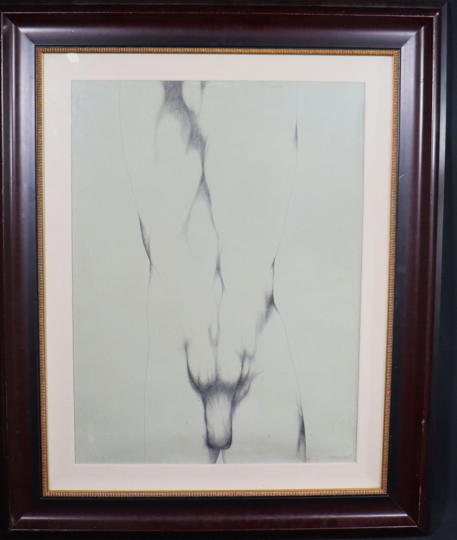Framed Drawing on paper signed Servando Cabrera Moreno and dated 1972 (1 of 5)