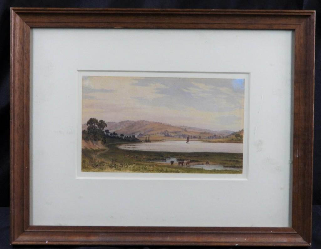 Framed Watercolor, The Lac from the Twopeny Family Album (1 of 4)