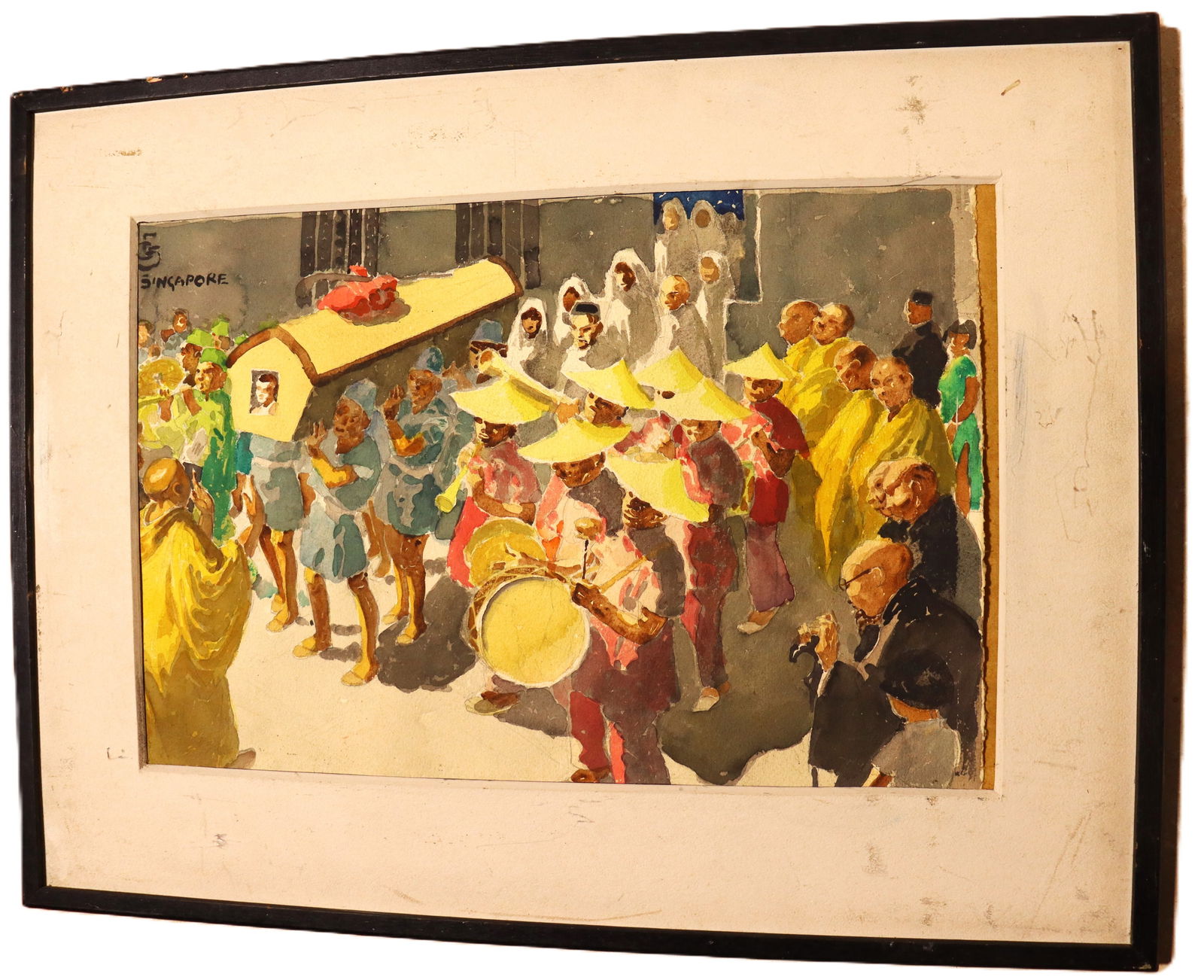 Mixed Media on Paper signed Carl Folke Sahlin (1 of 5)