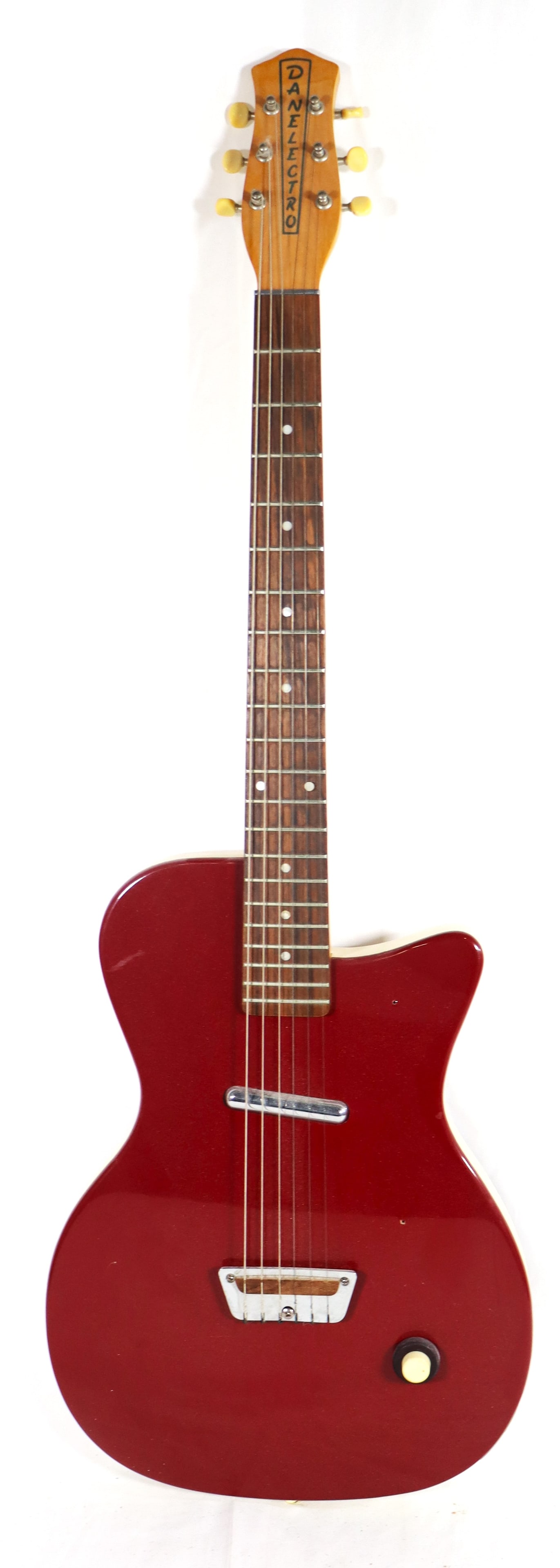Danelectro Red Solid Body Electric Guitar - 3