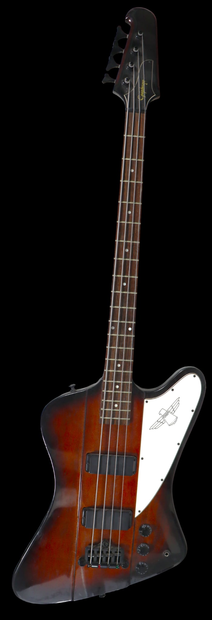 Epiphone Thunderbird electric bass guitar in a Vintage Sunburst finish. (1 of 15)
