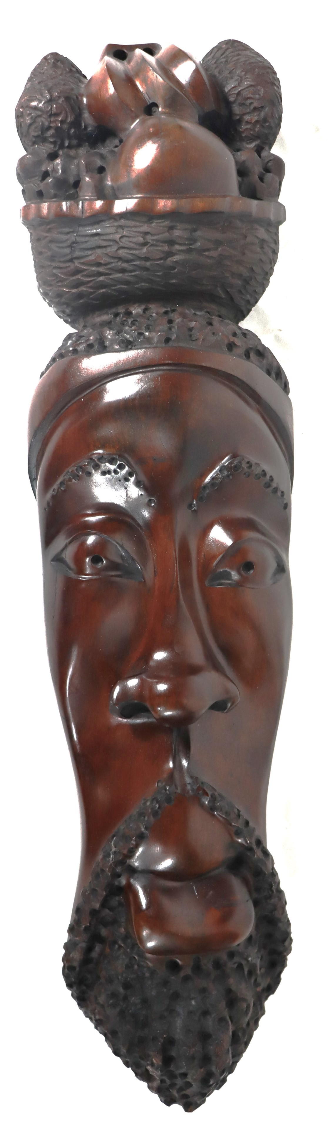 HAND CARVED WOODEN CUBAN MASK (1 of 8)