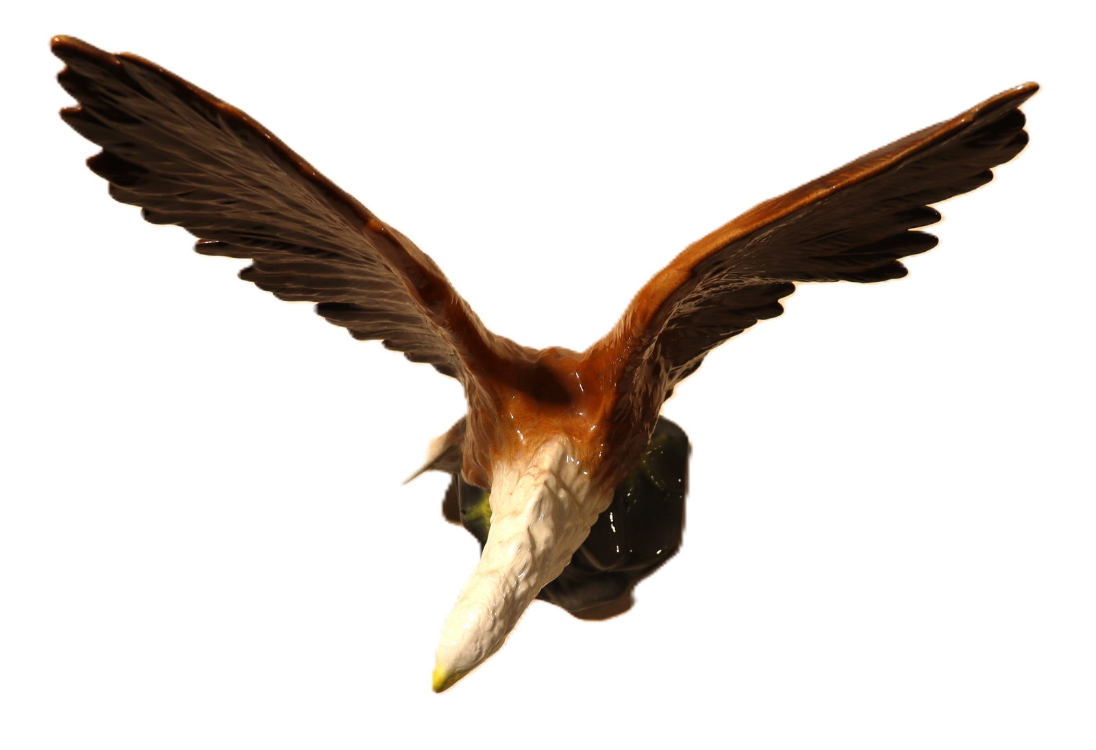 Vintage ceramic bald eagle figurine - 10