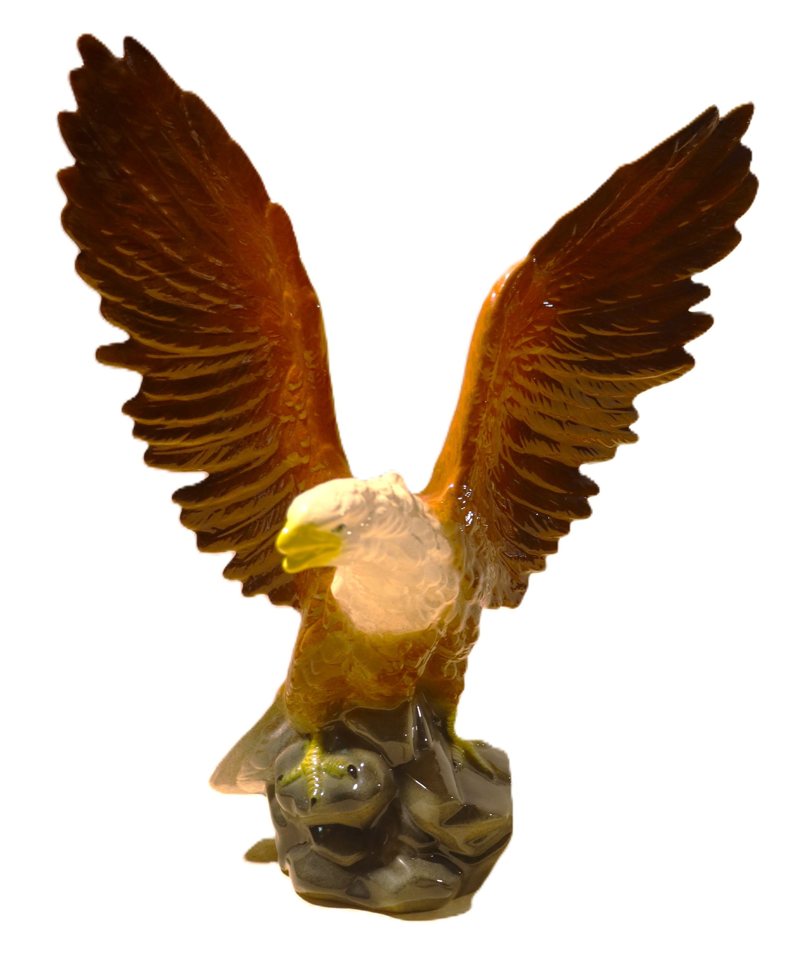 Vintage ceramic bald eagle figurine (1 of 10)