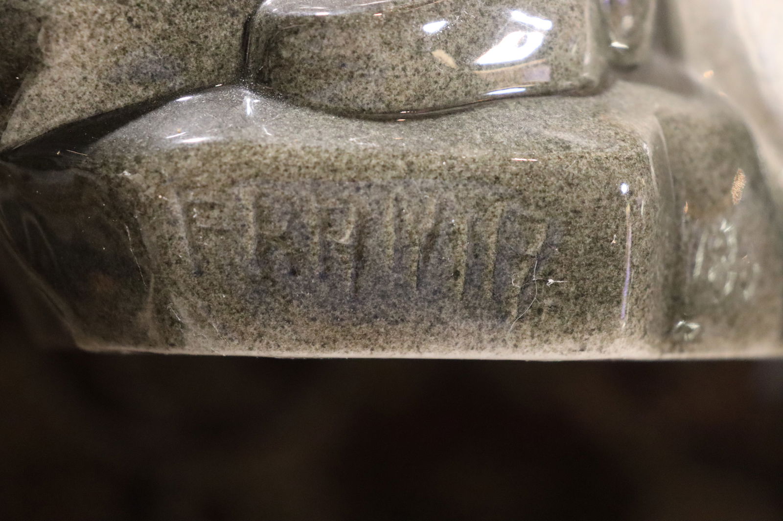 Vintage ceramic bald eagle figurine - 7