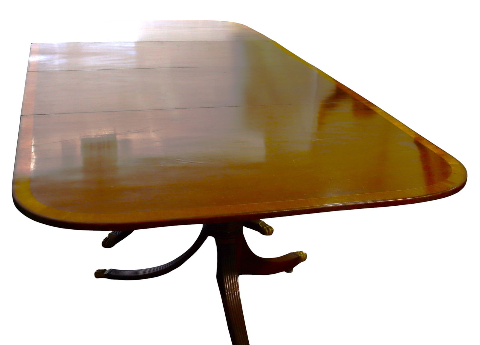 Three Pedestals English Dining Table - 16