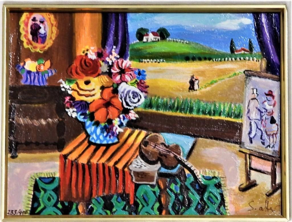 Shlomo Alter: Title: Parlor view- Serigraph - 5