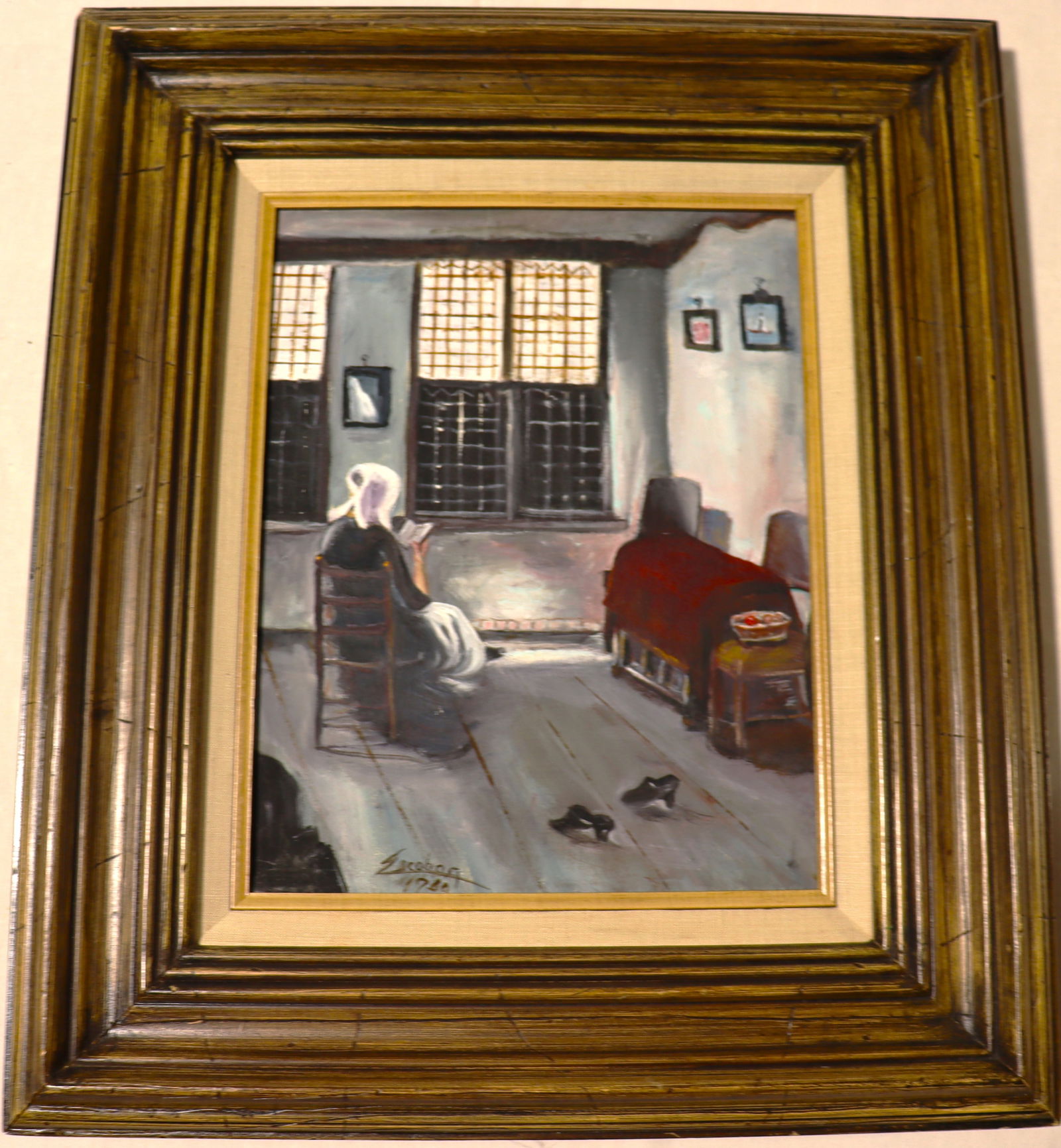 Framed Oil on Canvas signed and dated lower left - 3