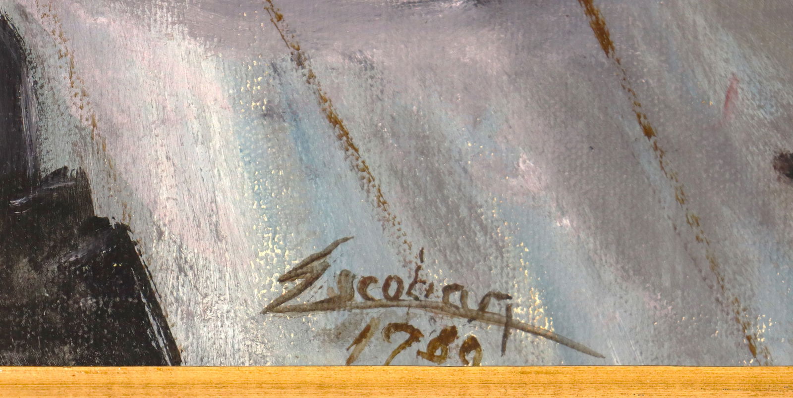 Framed Oil on Canvas signed and dated lower left - 4