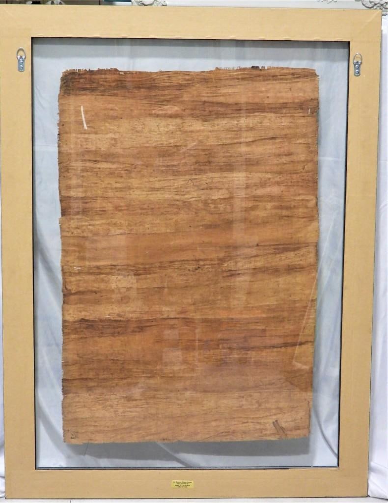 framed Egyptian papyrus, - 3