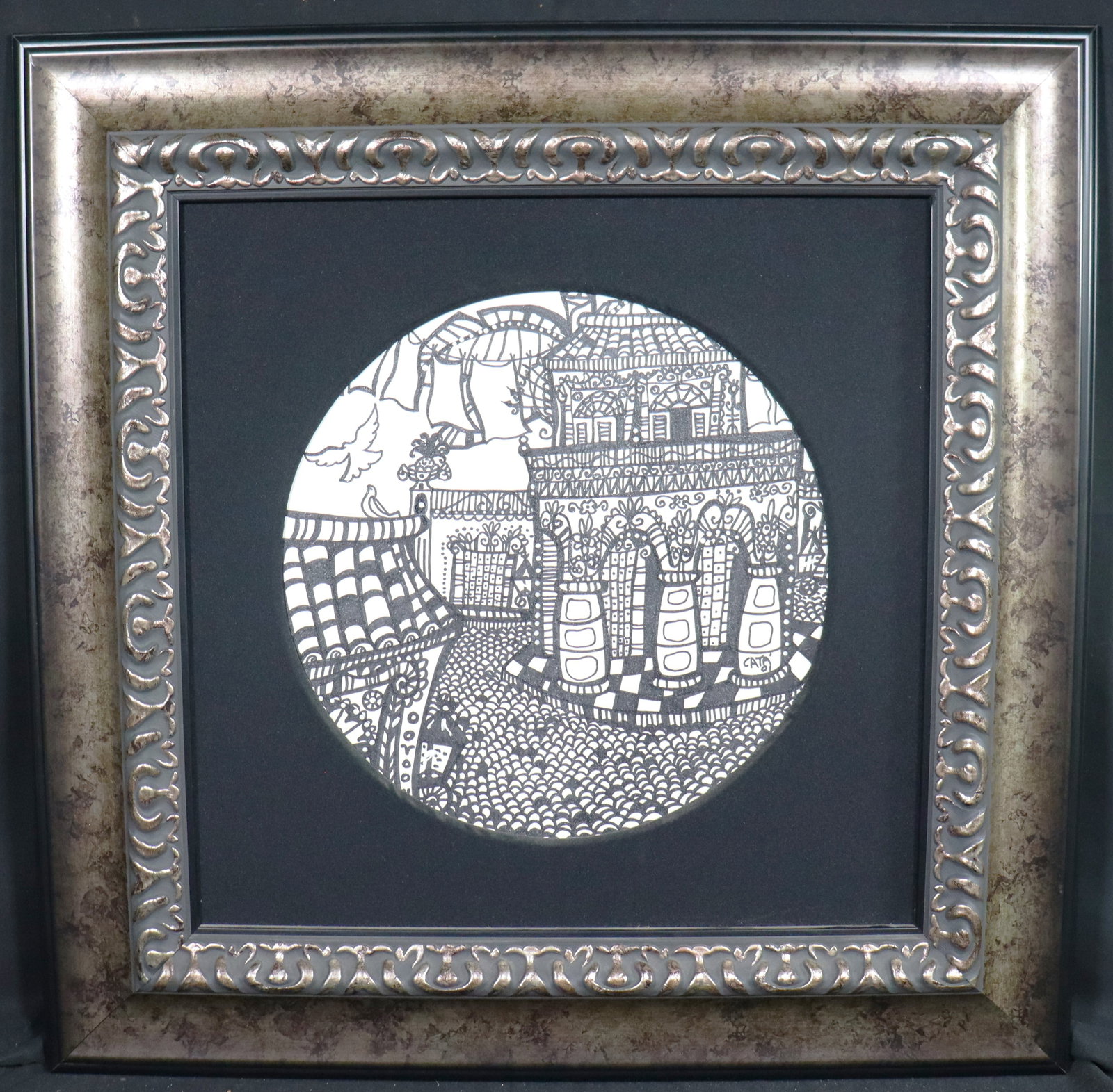 Framed Oil on Masonite signed Hector CATA and dated 01: Framed Oil on Masonite signed Hector CATA and dated 01 Hector Cata (1947-2024) Havana, Cuba Hector Catá is internationally renowned artist, Hector Catá graduated in 1972 from the pr