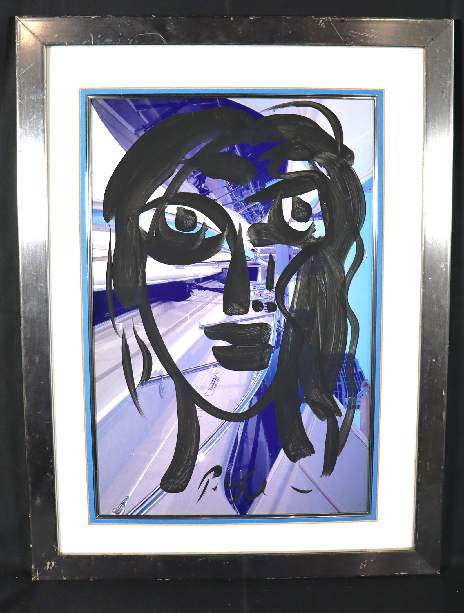 Framed Mixed Media on paper signed Peter Keil: Framed Mixed Media on paper signed Peter Keil Peter Robert Keil was born in August 1942 in Züllichau I Pommern (now Poland). Peter Keil is a German artist that focuses primarily on abstract expre