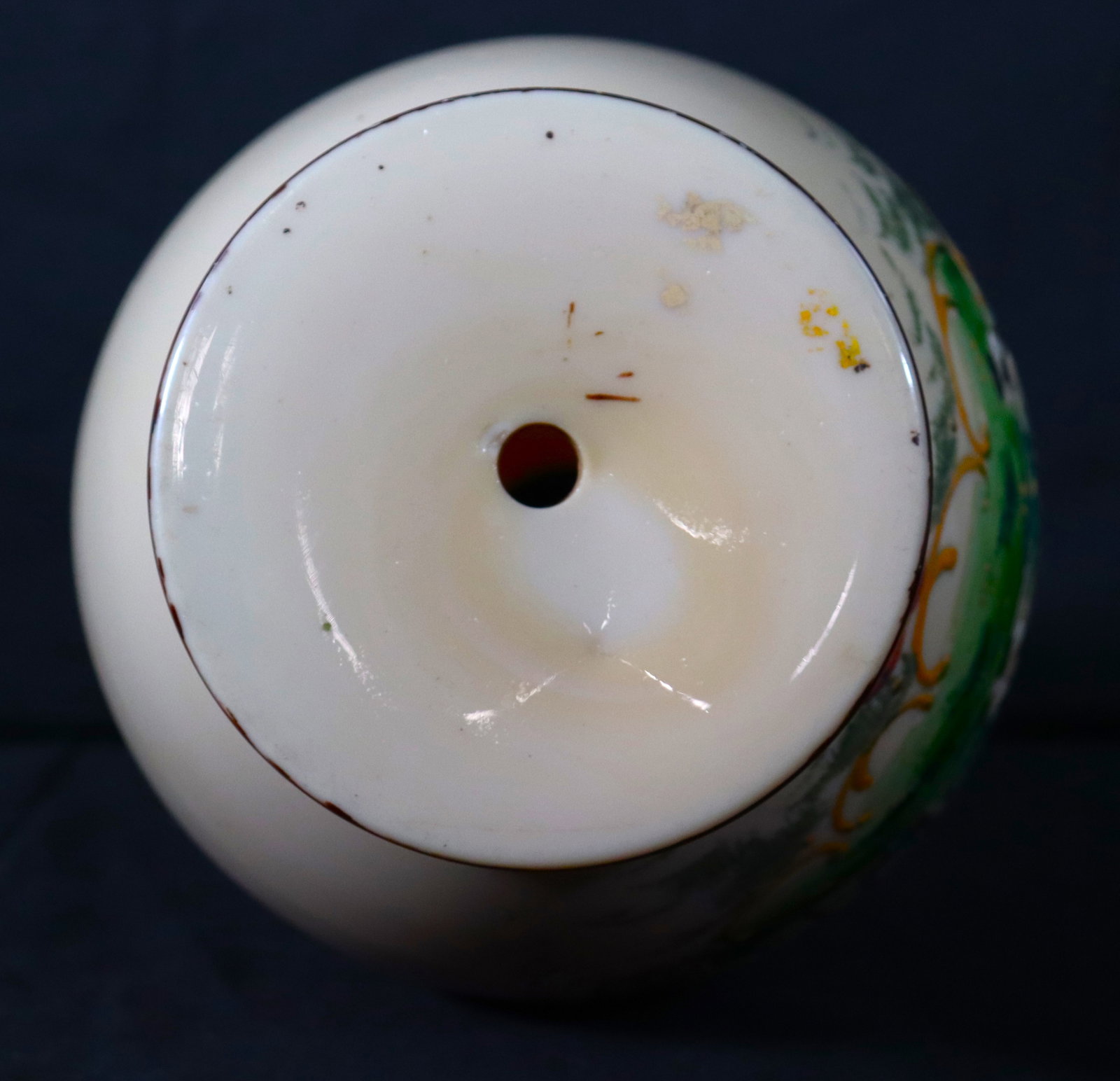 Opaline Vase hand painted - 4