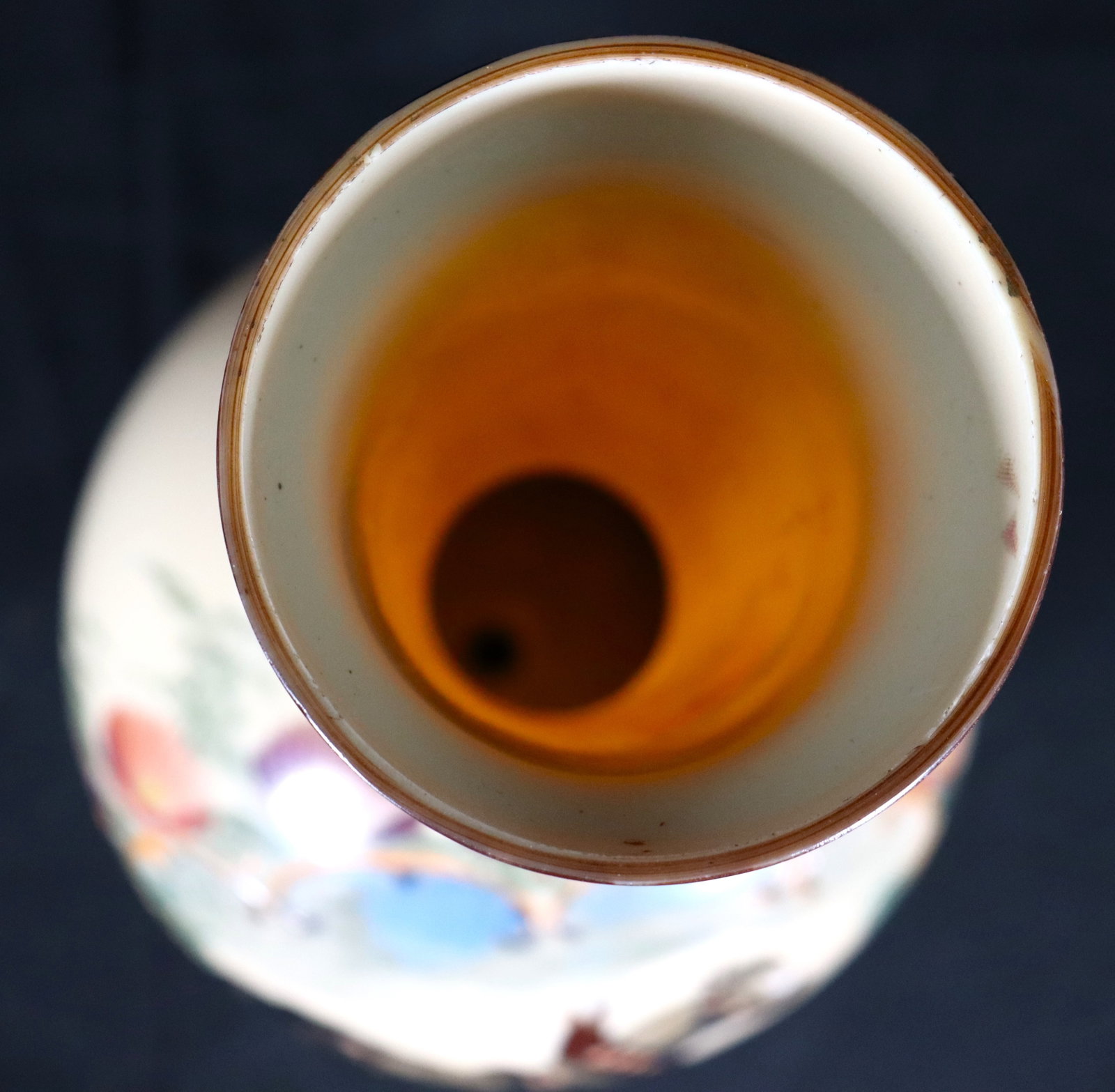 Opaline Vase hand painted - 6