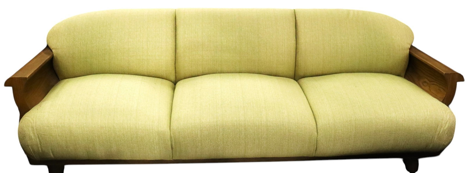 Vintage Wood Rustic Three-Seater Sofa (1 of 12)