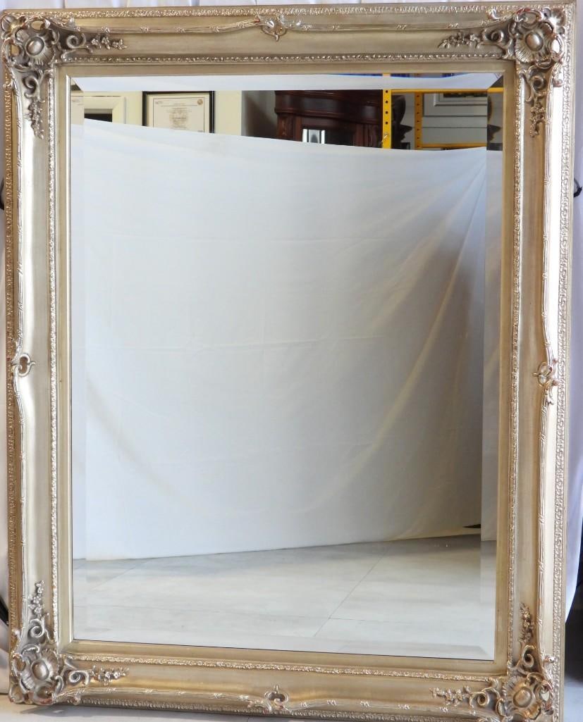 Wall mirror with frame: Wall mirror with frame Dimension with frame: 58.50-inch X 47.50 inch. Dimension without frame: 35-inch X 47 inch. 