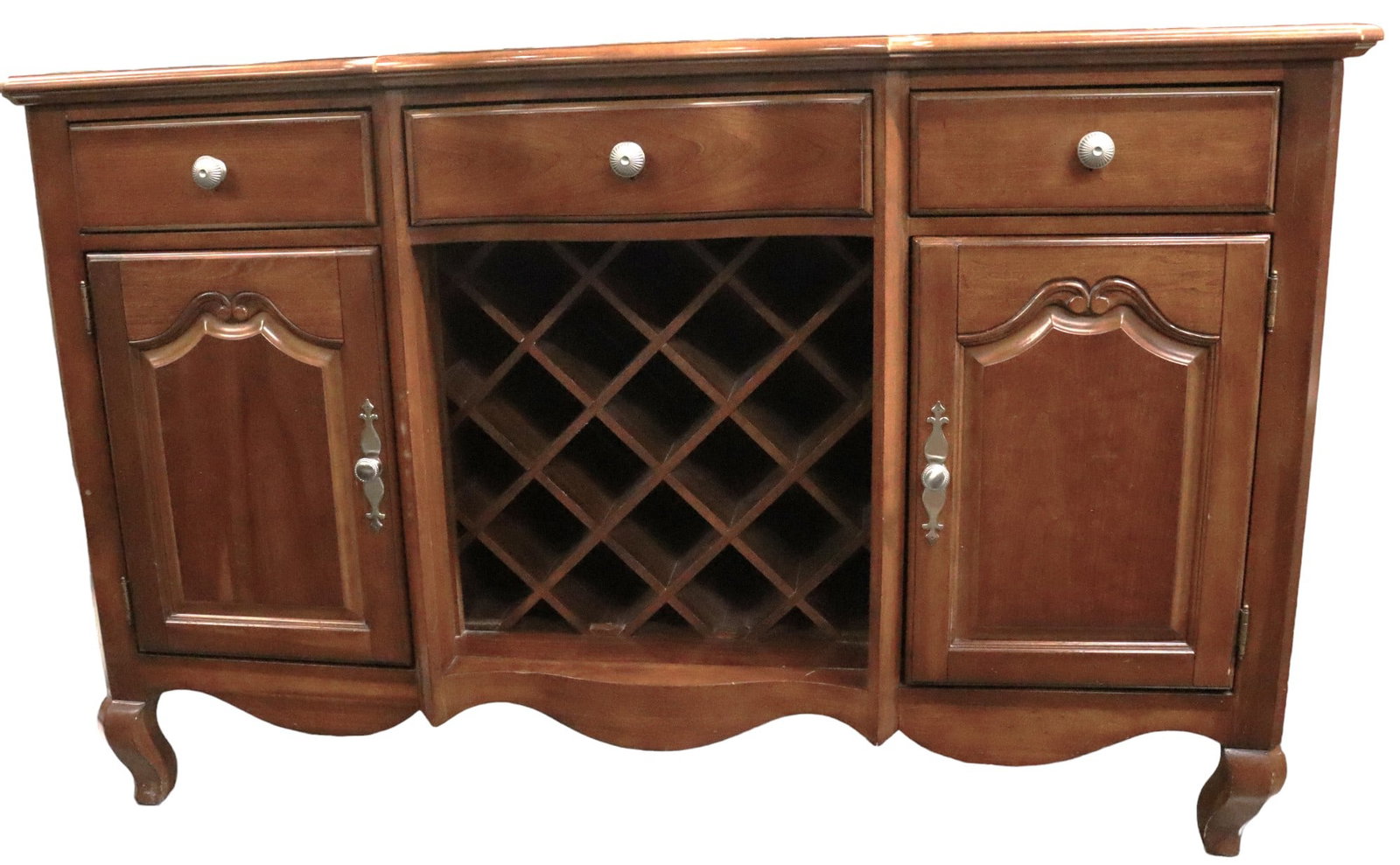 Vintage Wooden Sideboard Buffet (1 of 6)