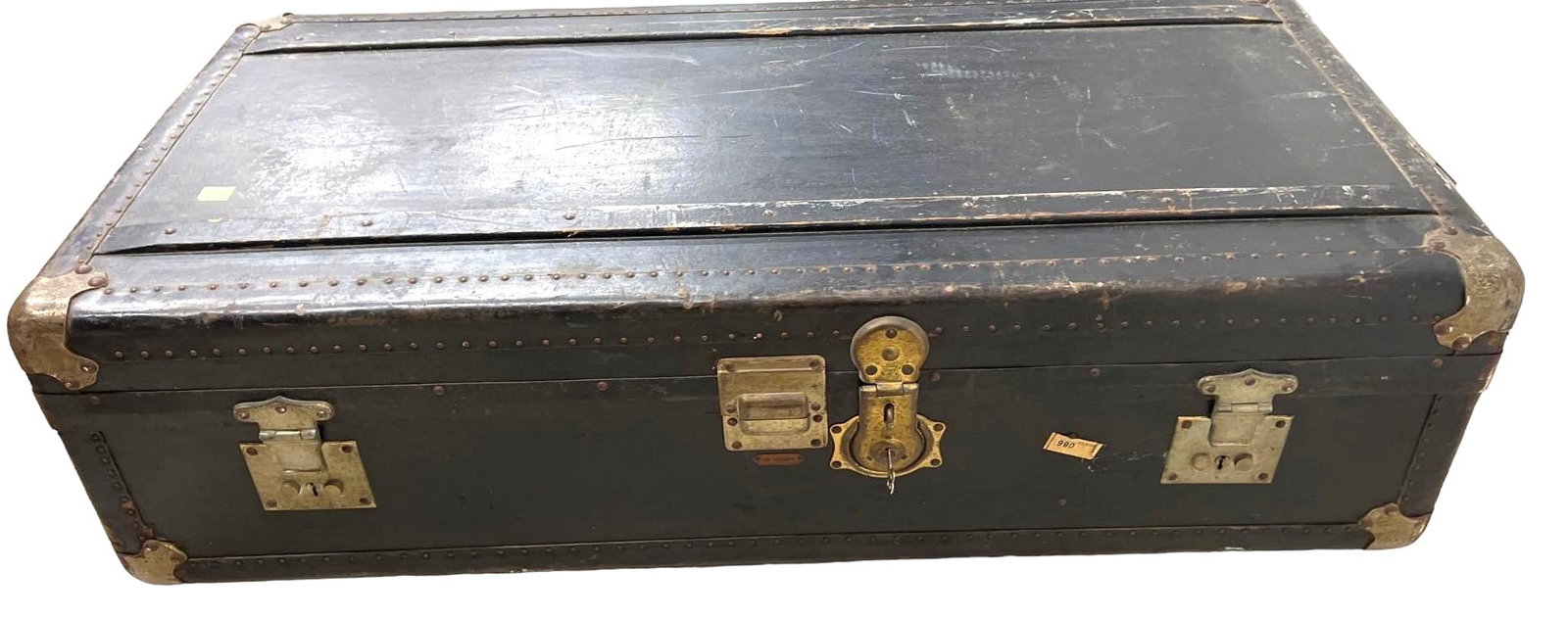 Vintage Vacationer Steamer Trunk: Vintage Vacationer Steamer Trunk DIMENSIONS: Height 11.50 inch / 29,3 cm Length 43.75 inch / 111,5 cm 