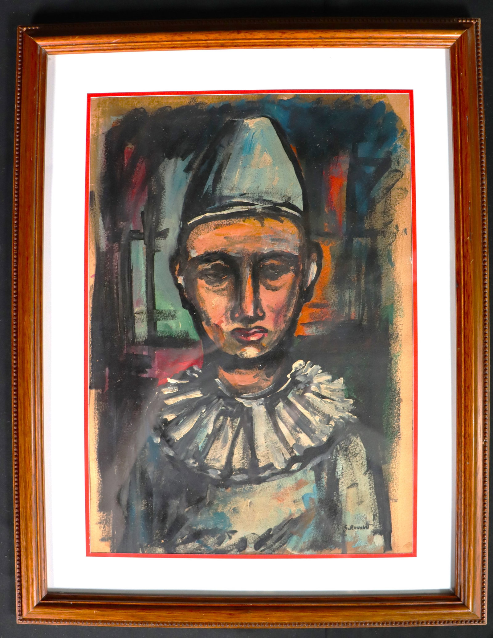 Framed Mixed Media on Paper signed Rouault - 3